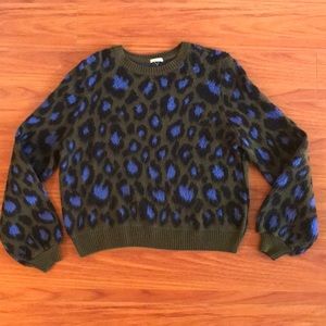 Ecote Animal Print Sweater - Urban Outfitters
